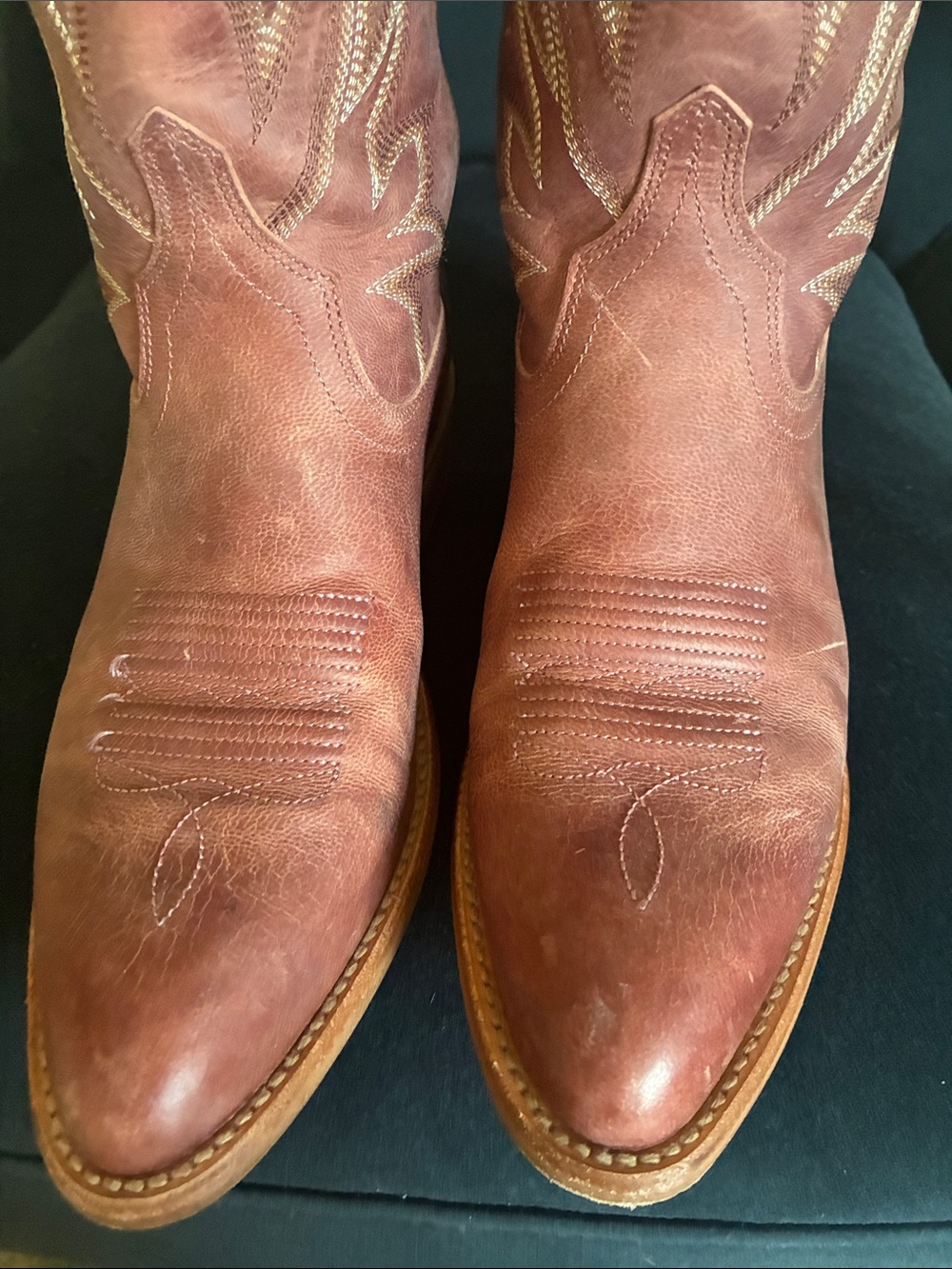 Tecovas “The Jamie” Western Cowgirl Boots -Pink Frost- worn 3 times - Picture 8 of 11